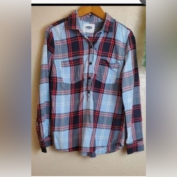 Old Navy 1/4  button-down blouse size small - Picture 1 of 4